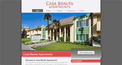 Desktop Screenshot of casabonitaapts.com